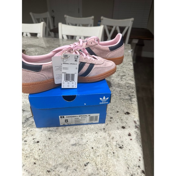 Adidas Handball Spezial W Women 8 Pink Arctic Night IF6561 NEW Retro Sneakers - Picture 7 of 8